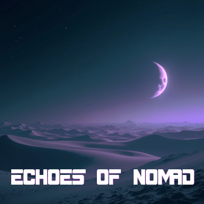 The moon over the desert, The cover for Echoes of Nomad.